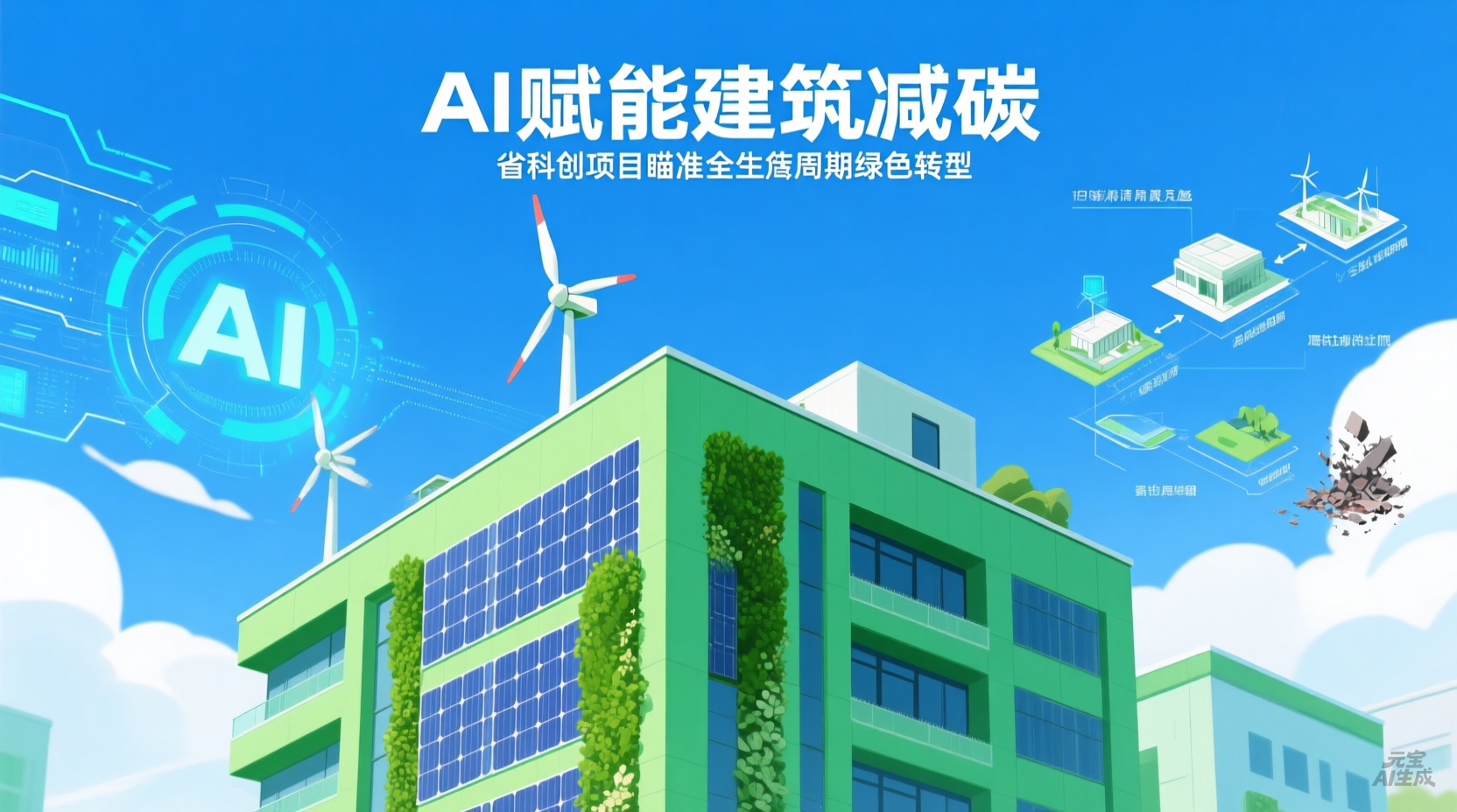 AI赋能建筑减碳：省科创项目瞄准全生命周期绿色转型
